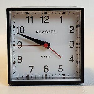 ATTRACTIVE Newgate Clocks Cubic Alarm Clock Minimalist Style WORKS
